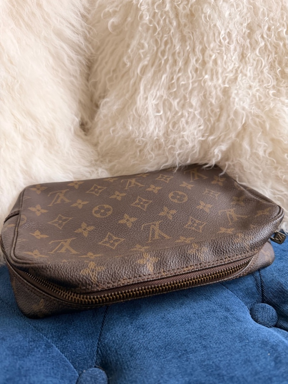 Louis Vuitton Monogram Canvas Toiletry Pouch in Brown - Picture 2 of 5